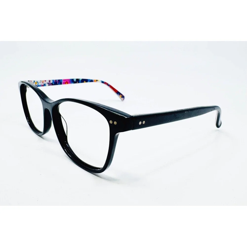 Vera Bradley Eyeglasses Womens Black Impressionista Chandler 54-15-135